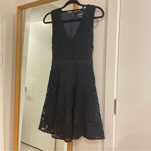 Ever New Navy Lace A-Line Short Dress